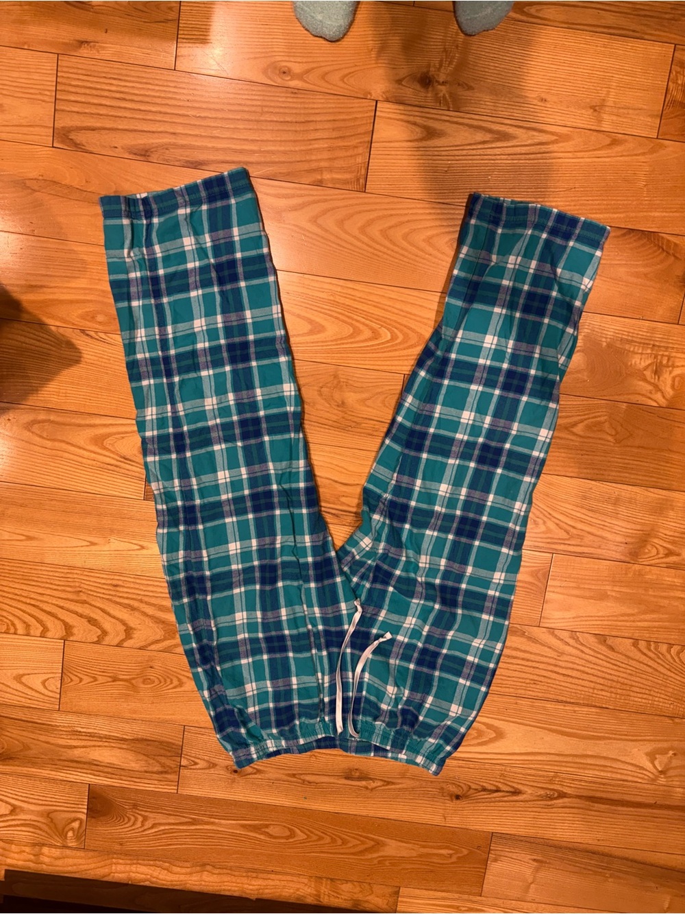 Women’s teal Plaid Flannel Pajama Pants